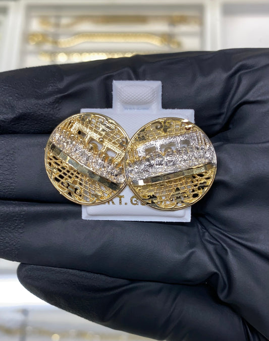 Last Supper Earrings 10k