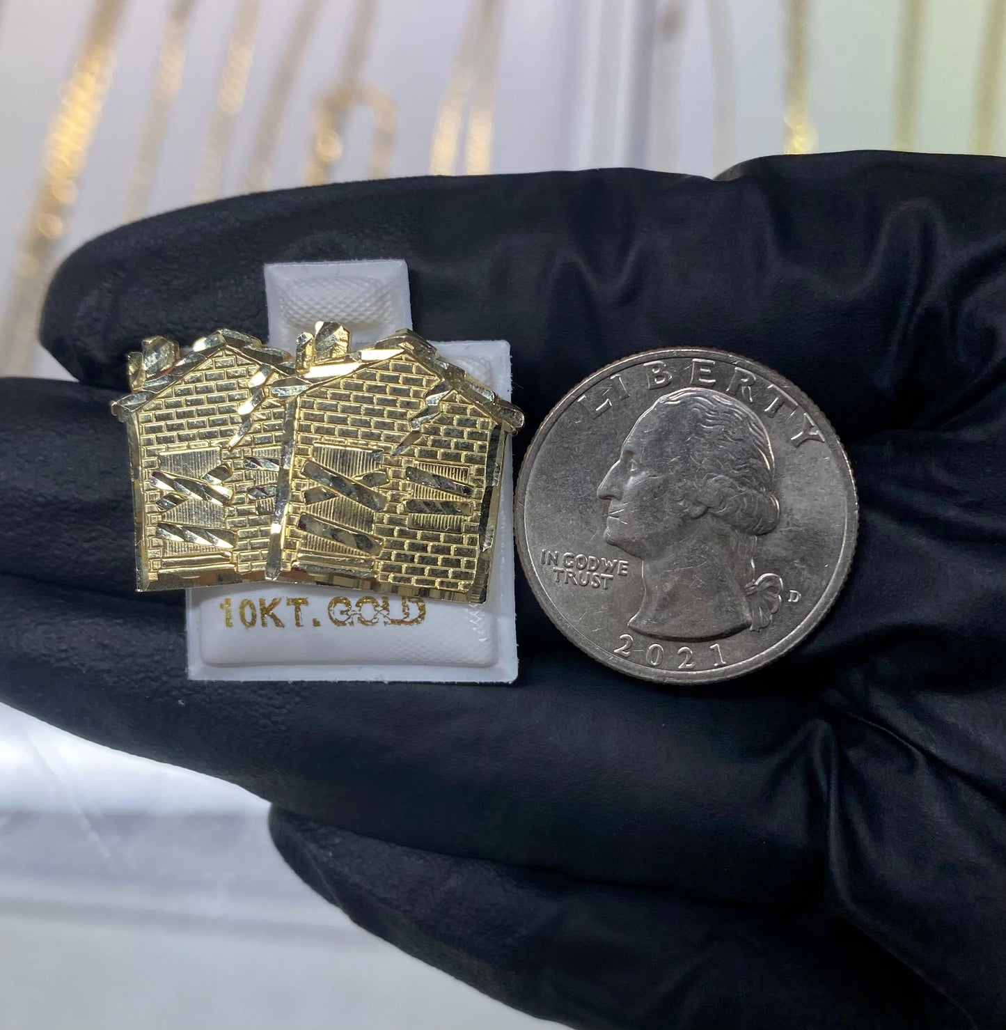 10k Trap House Earrings