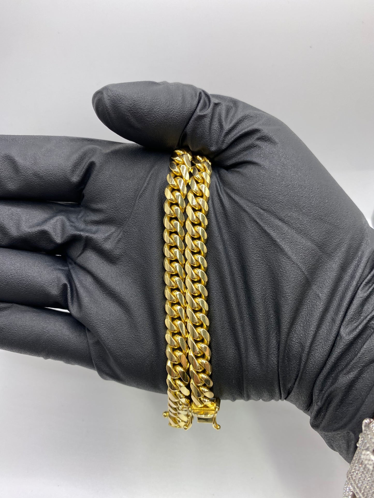 14k 6.9mm Solid Miami Cuban Bracelet