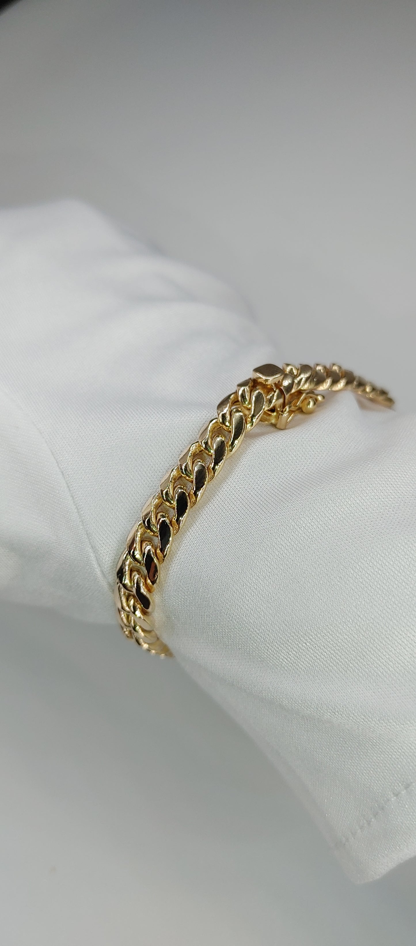 14k 6.5mm Hollow Miami Cuban Bracelet