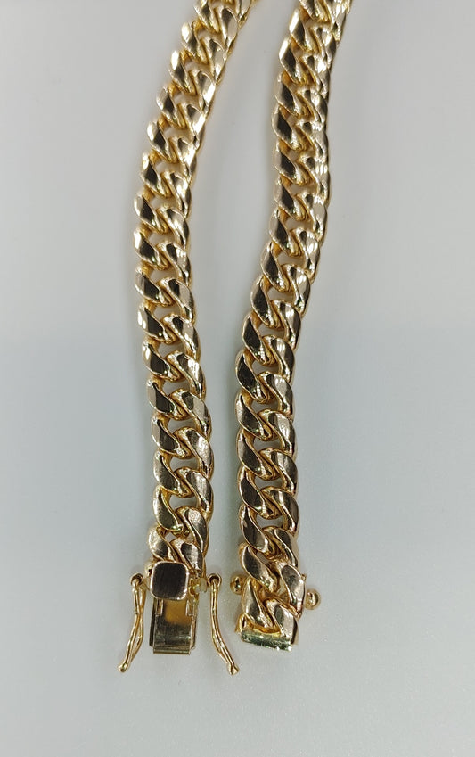 14k 6.5mm Hollow Miami Cuban Bracelet