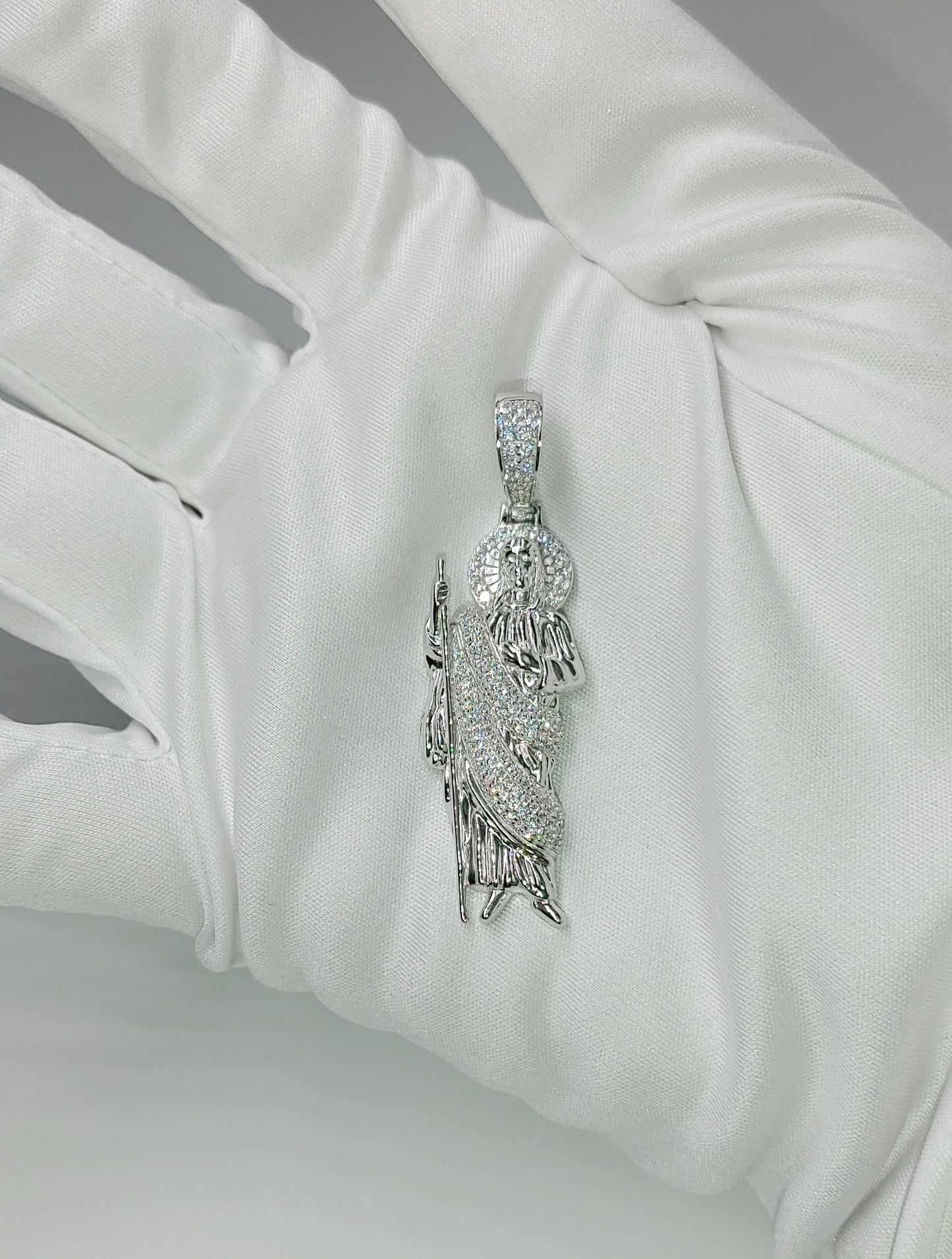 San Judas Pendant Italian Silver(Small)